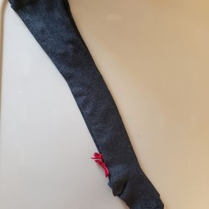 *SOLD* 3/$35 Nanan Grey Stocking with Ribbon (3-4 years Old)